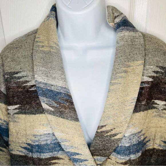 Red Dress Aura Setting The Standard Southwestern Blazer Jacket Oversized Taupe M - Picture 5 of 11